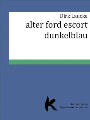 cover image of ALTER FORD ESCORT DUNKELBLAU